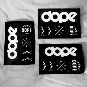 COPY - Dope Snow Black and White Stickers